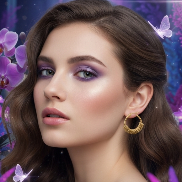 ποΈ 18K Gold Plated Beaded Hoop Earrings | Hypoallergenic & Gift-Ready π - Picture 8 of 14